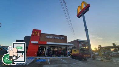 Menu at McDonald's Aparri restaurant, Aparri.